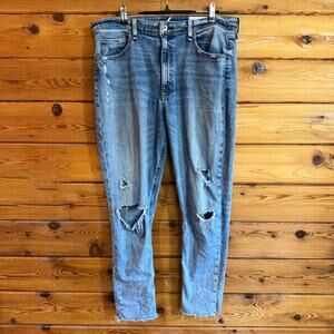 Rag & Bone Nina High Waist Ankle Skinny Distressed Size 33